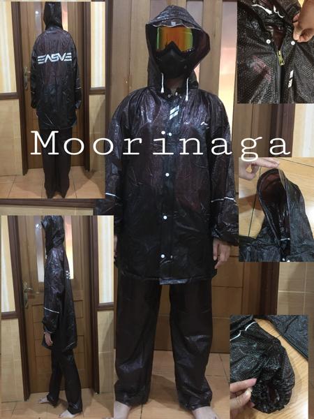 New! Jas hujan ASV innovation bahan karet motif carbon
