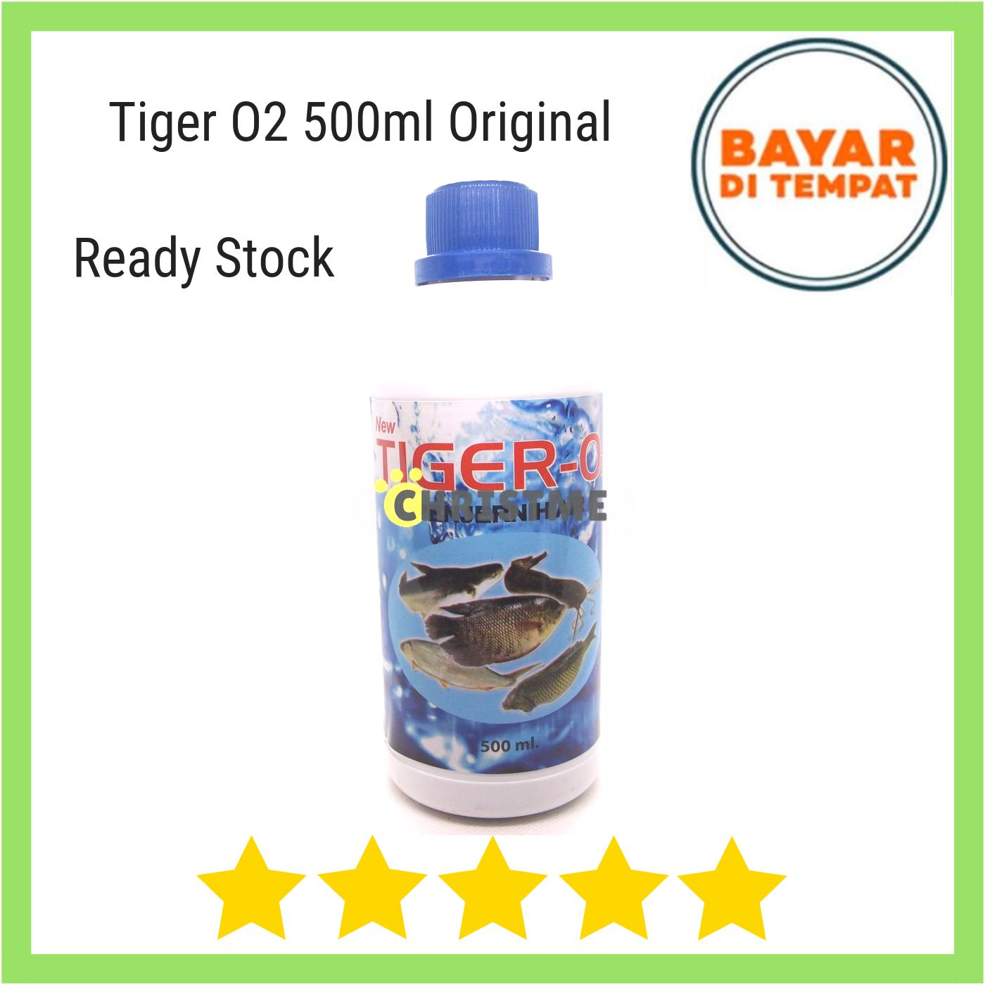 Tiger O2 500Ml - Penjernih Air Kolam Ikan Lele Gurame dll dan membunuh Bakteri