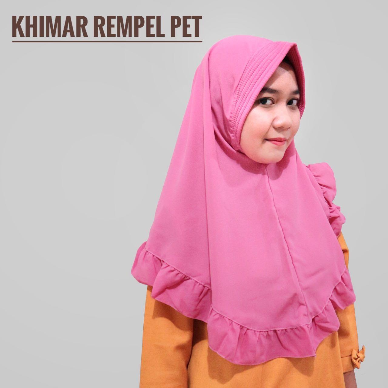 Rempel Pet Khimar jilbab wolfis kerudung rempel