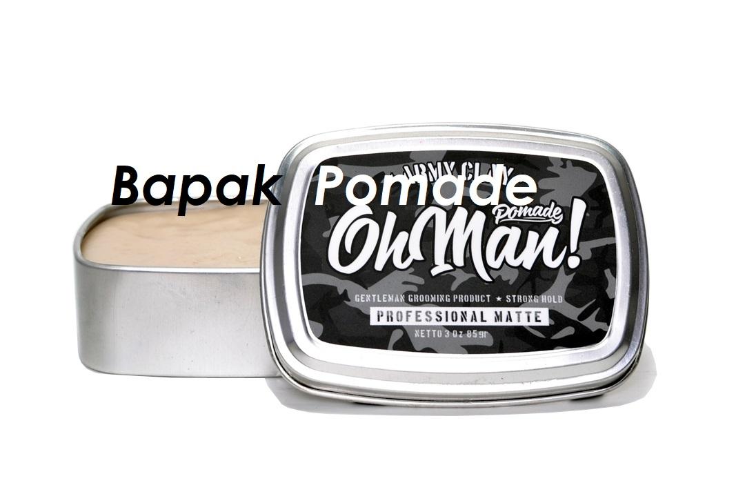 Pomade Oh Man Army Clay The Proffesional Matte Waterbased 85 Gram FREE SISIR SAKU