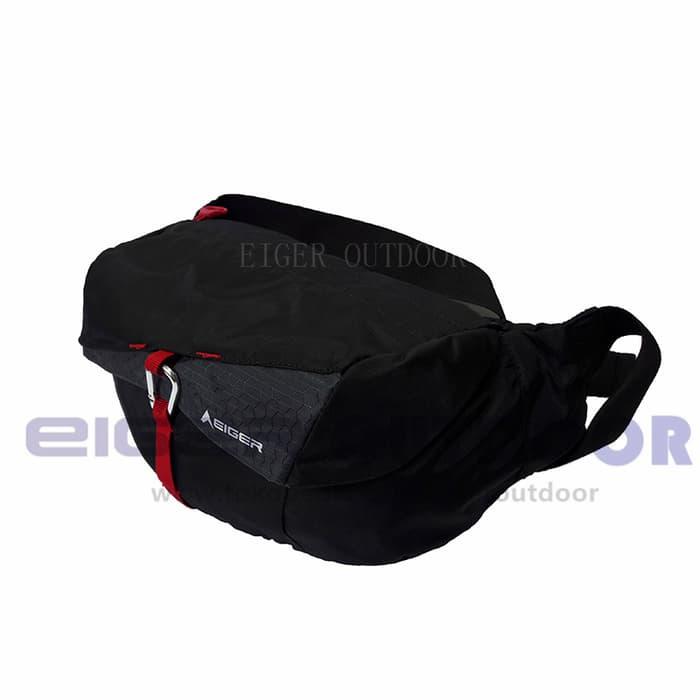 HARGA PROMO!!! Tas Pinggang Eiger 4139 Ascenda Black - Tas Selempang / Waist Bag - Hitam