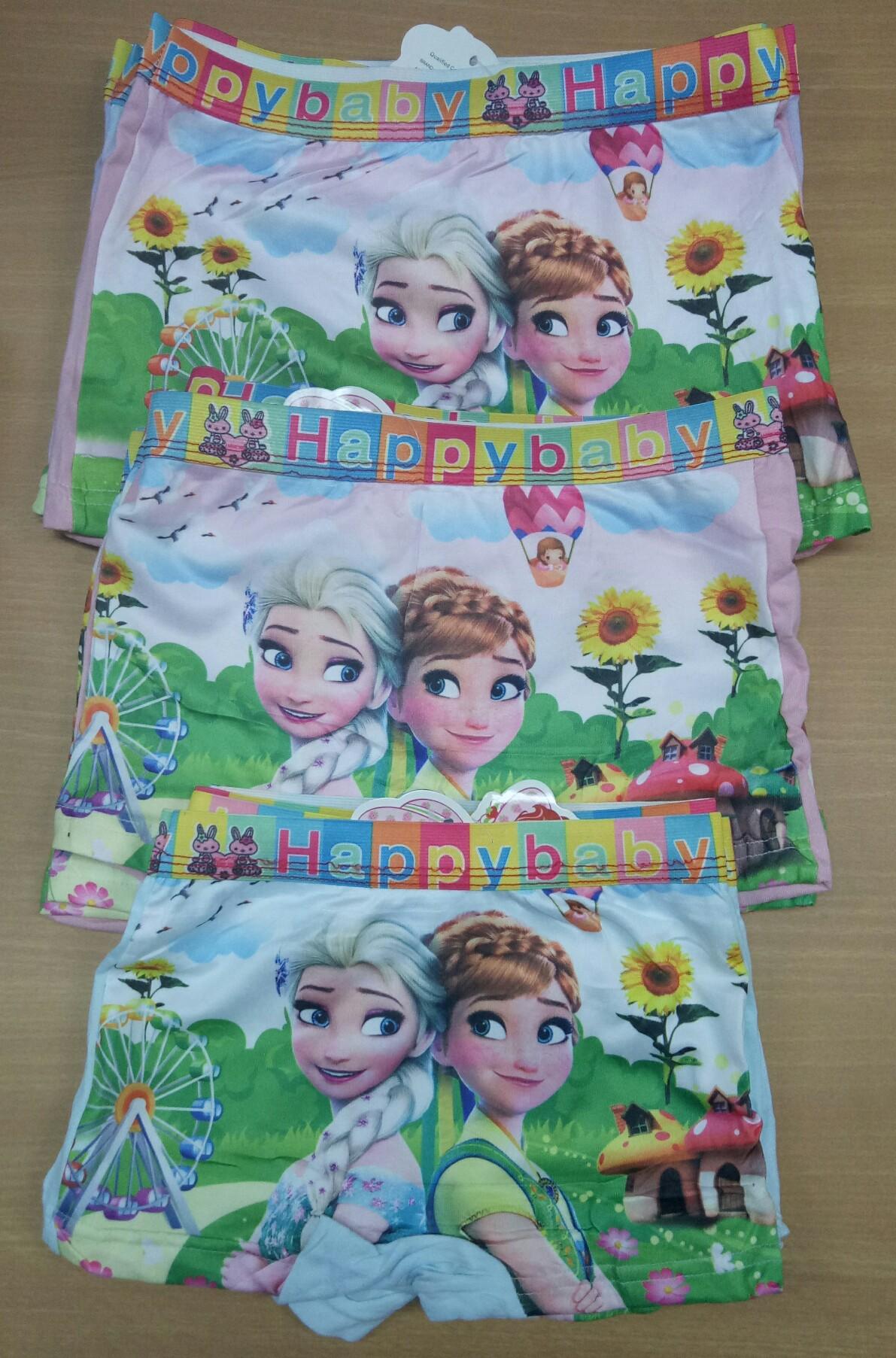 Celana Dalam Anak Perempuan Segiempat Soft Motif Frozen (2 pcs)