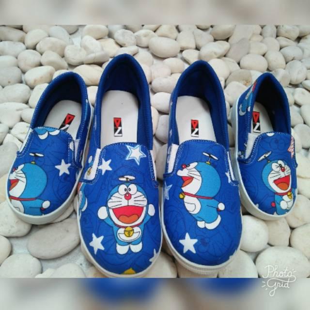 Sepatu Anak Sepatu Anak Doraemon Biru Dongker