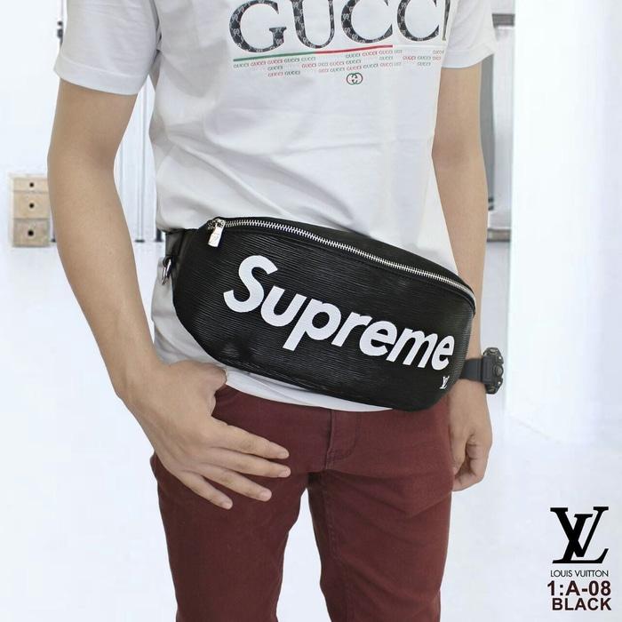 DISKON BAG PINGGANG LV SUPREME A-08 SEMPREM TAS IMPORT BATAM TERMURAH