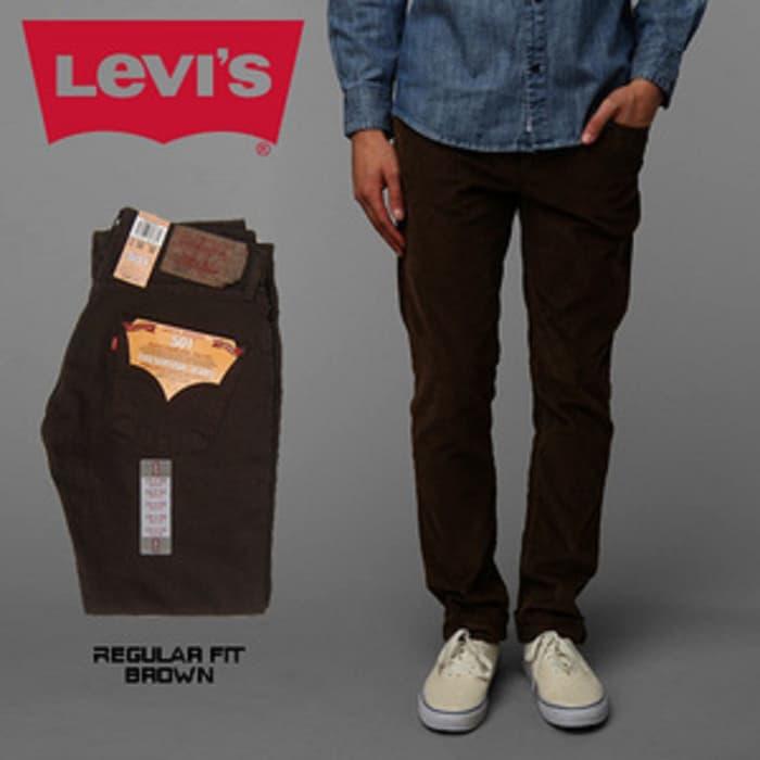 PROMO !! CELANA JEANS LEVIS PRIA BROWN KEREN ( COKLAT )