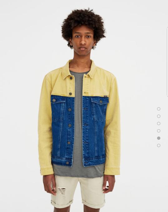 Jaket Denim PB Two Tone Authentic Not Levis Zara Man Pedro