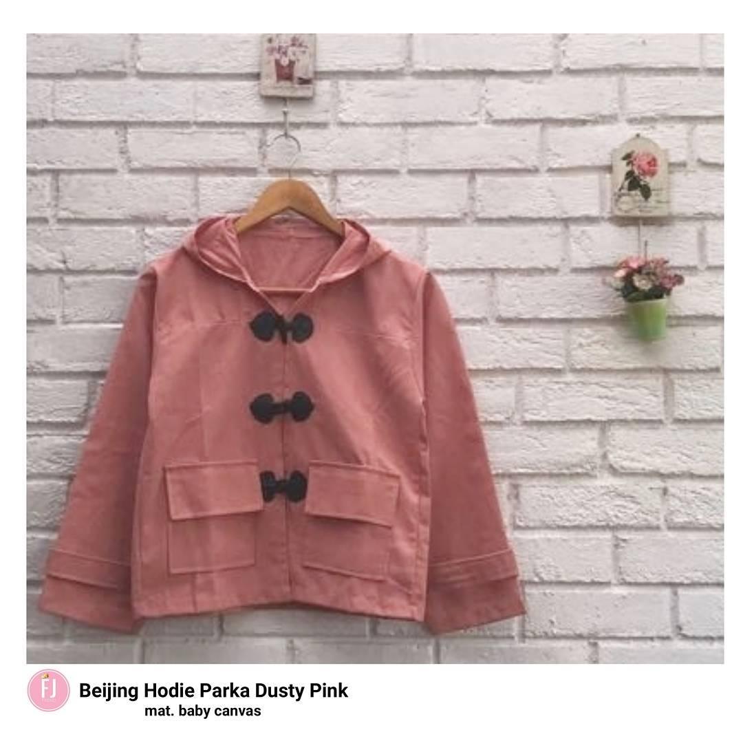 Baju Original Jaket Beijing Hodie Parka Jacket Baby Canvas Baju Wanita Modern Cardigan Pakaian Musim Dingin Baju Hangat Casual Modern Sweater Trendy