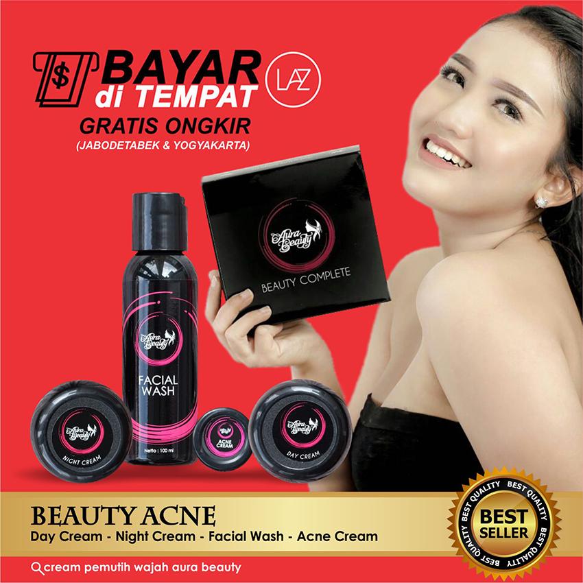 CREAM JERAWAT AURA BEAUTY - PAKET ACNE PLUS OBAT JERAWAT 100% MANJUR MENGHILANGKAN JERAWAT GARANSI LAZADA