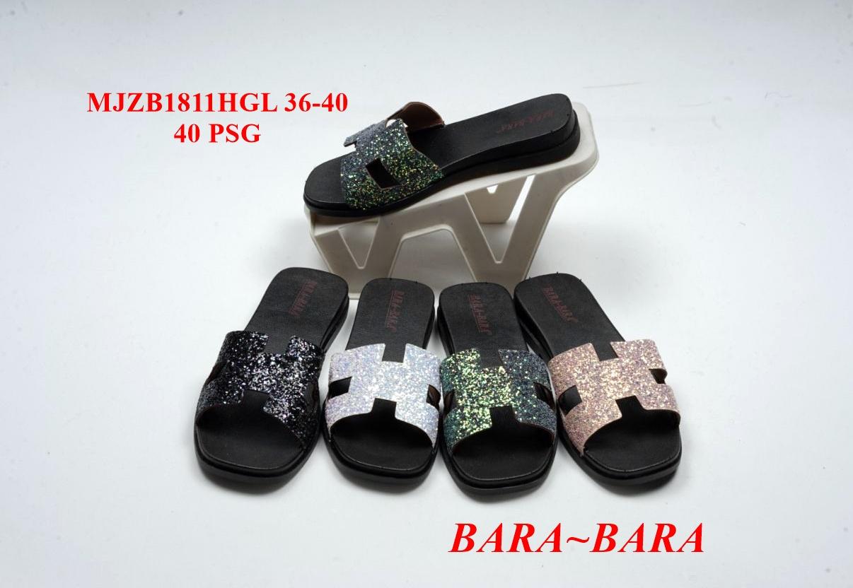 Termurah-Bara ~ Bara - Sandal Selop Wanita Gliter VIO70042 Warna Dikirim Acak