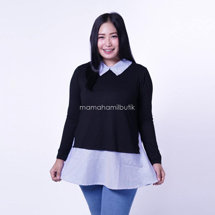 Mama Hamil Baju Hamil Menyusui Kerja Katun Salur Korea Style / Baju Hamil Untuk Kerja / Baju Hamil Muslim / Baju Hamil Seksi Baju Hamil Gamis / Baju Hamil Kerja Modis / Baju Hamil batik / Baju Hamil Menyusui