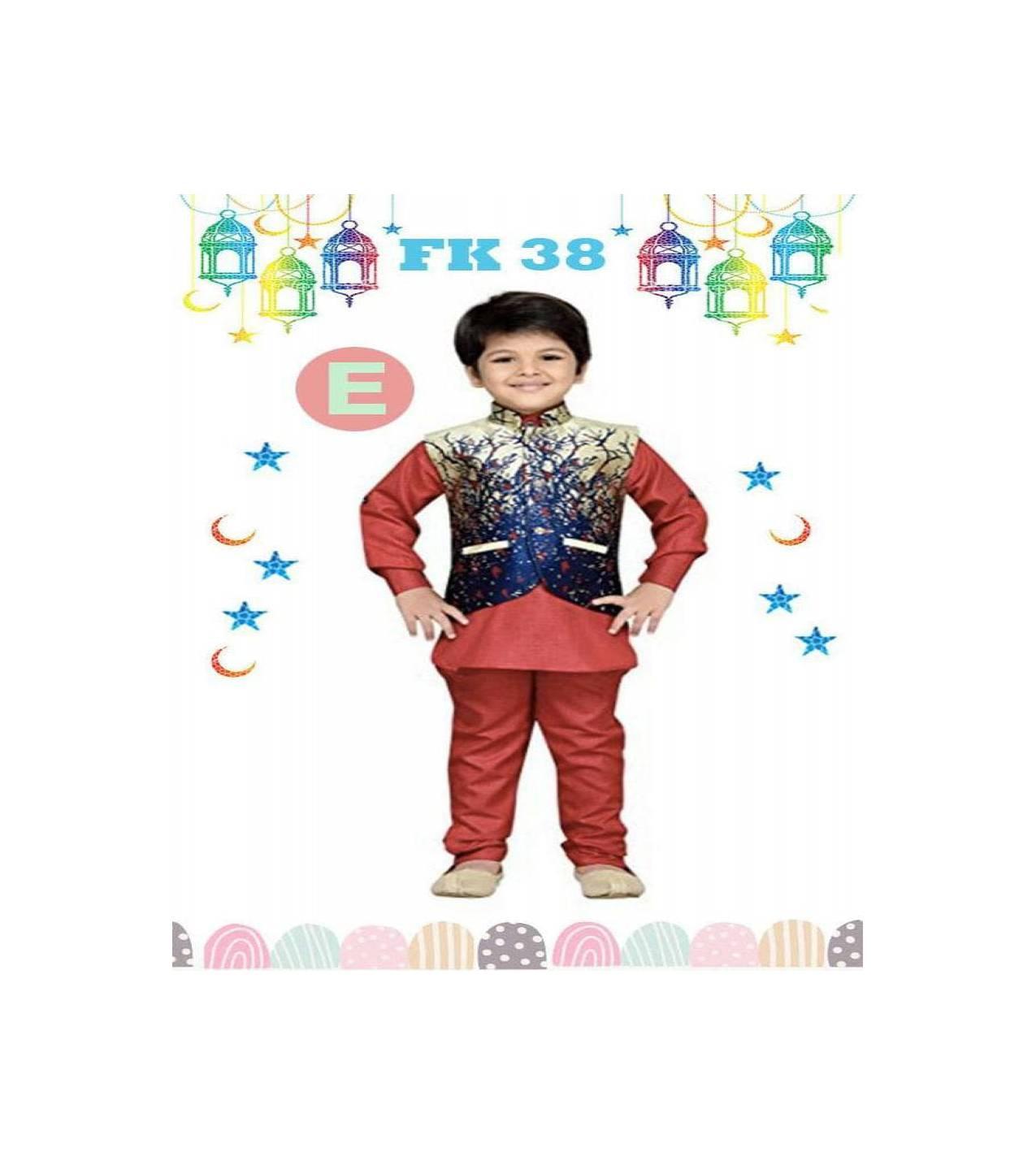 STOK TERBATAS Baju Koko Anak Kecil India Pakistan Lebaran Import Merah