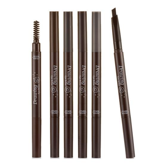 Etude House Drawing Eye Brow Eyebrow Pencil Brush Pensil Alis Sikat - #1 Dark Brown