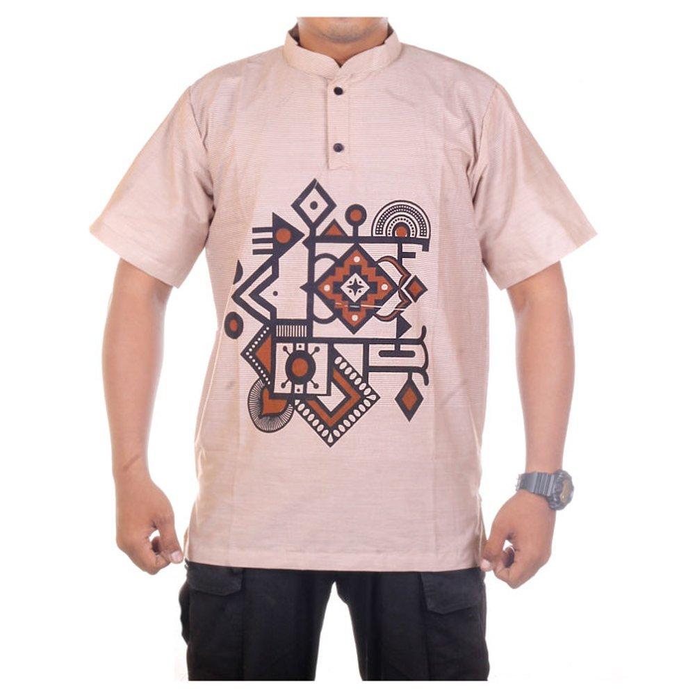 baju koko pria lengan pendek bahan eksklusif JB Al Madani4