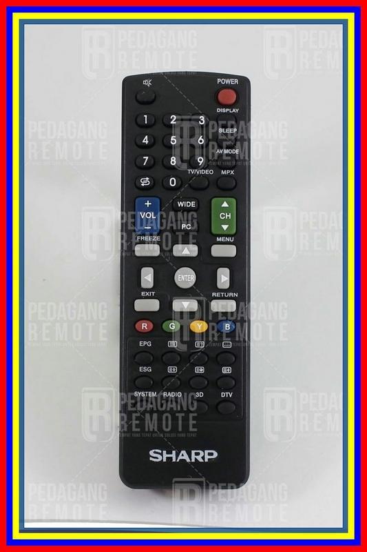 Remot Remote Tv Sharp Aquos 3D Lcd & Led Kw Plasma