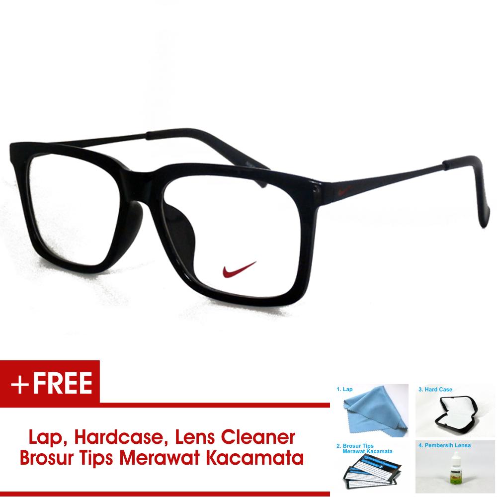 Frame Kacamata Pria Wanita Korea Vintage 7875 Hitam Glossy Bisa Dipasang Lensa Minus Di Optik Terdekat