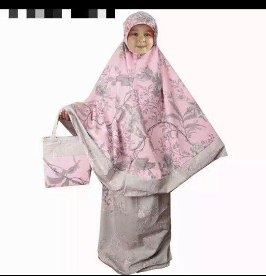 Mukena Anak Katun Jepang Bella Rosa Merah (FW14)