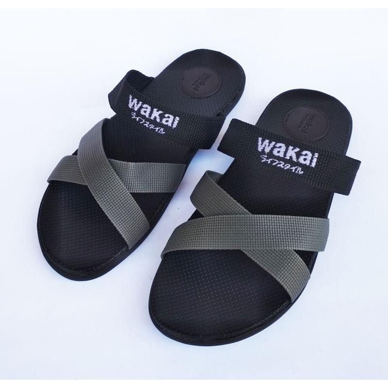 Sandal Wakai Pria Wanita - Sandal Fashion Sandal Murah Silang Htm Ab