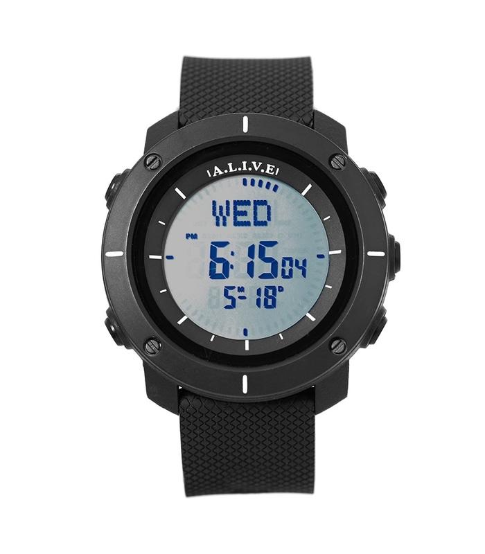 JAM TANGAN PRIA IMPORT BRANDED ALIVE JAPELOUP GPU1014B5 DIGITAL HITAM