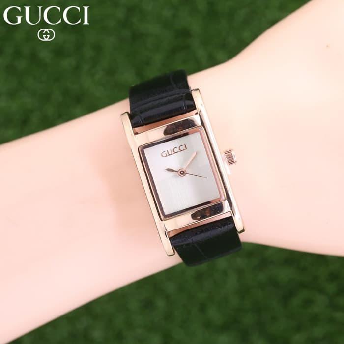JAM TANGAN GUCCI KULIT BLACK - JAM TANGAN MODERN - JAM TANGAN ELEGAN - JAM TANGAN BEST SELLER - JAM TANGAN BEST QUALITY