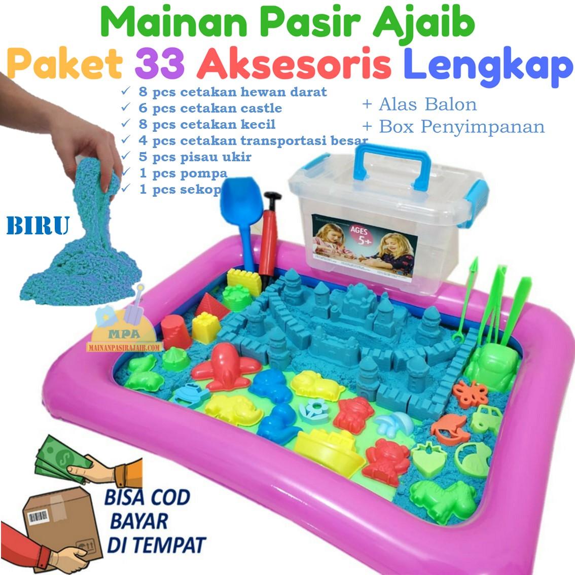 Mainan Pasir Ajaib Pasir Kinetik Play Magic Sand Model Sand Space Sand Paket Murah Lengkap