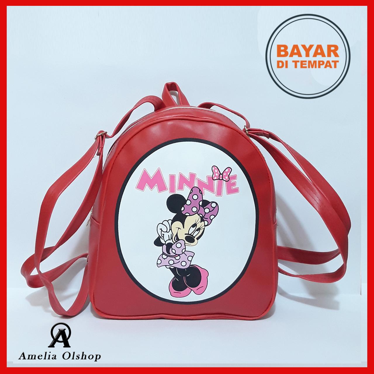 Amelia Olshop - Promo Tas Ransel MinnieMouse / Tas Los Line Minnie  / Tas Wanita / Tas Lucu / Tas ABG / Tas Murah