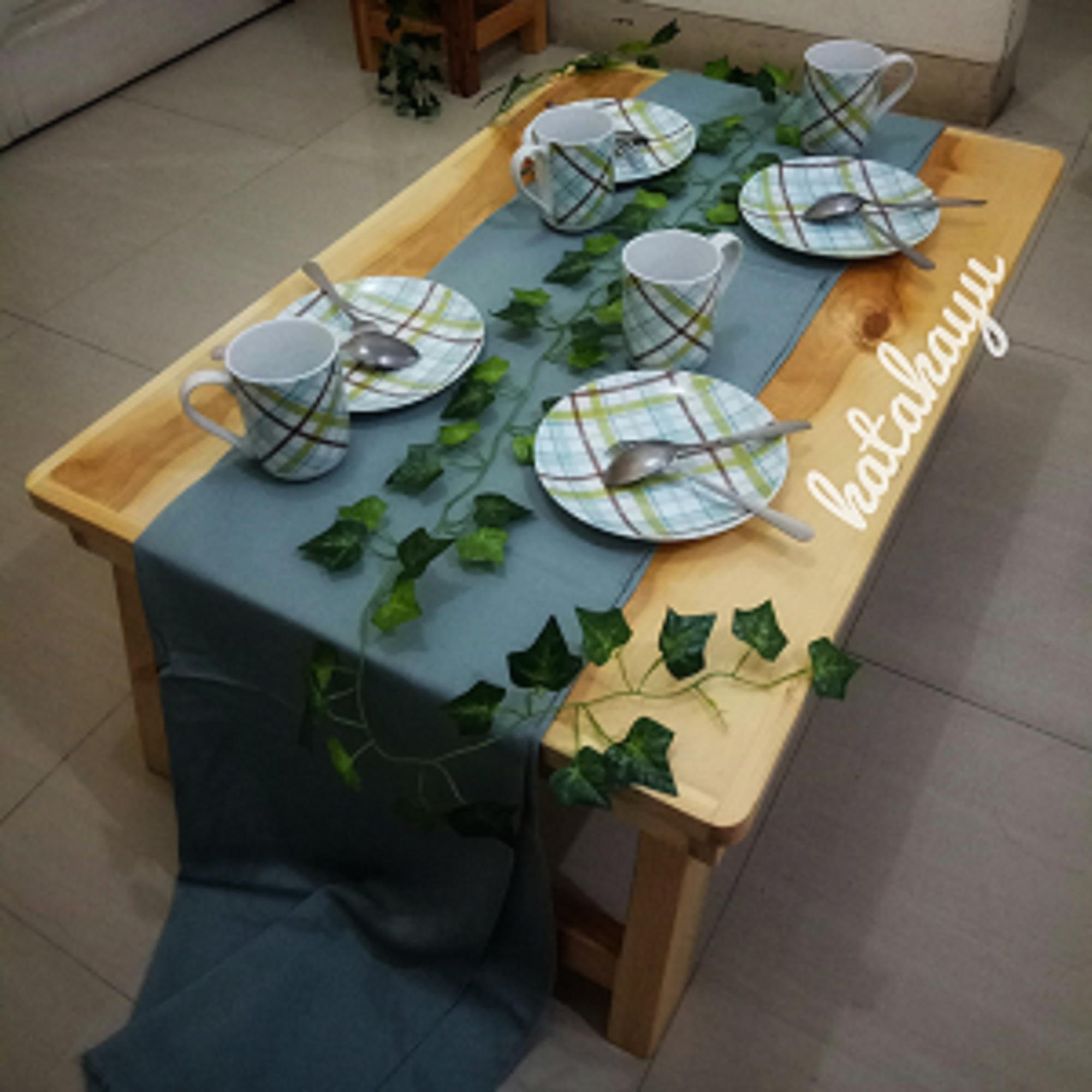 Meja Kayu Lipat Besar ( Meja makan Lesehan ) Meja Kayu Jati Belanda Serbaguna