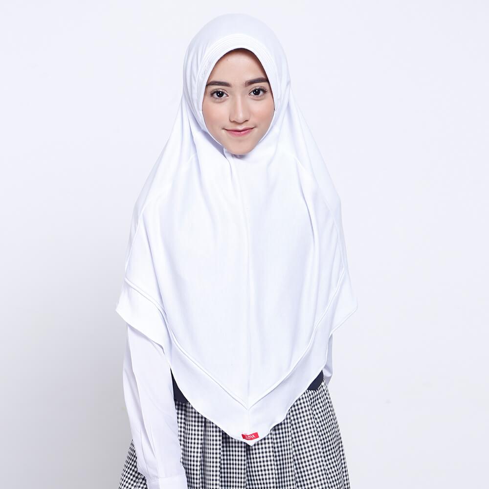 KERUDUNG ANAK / KERUDUNG SEKOLAH ZOYA / BERGO / HIJAB INSTAN LARGE - PRESTASIMAXI