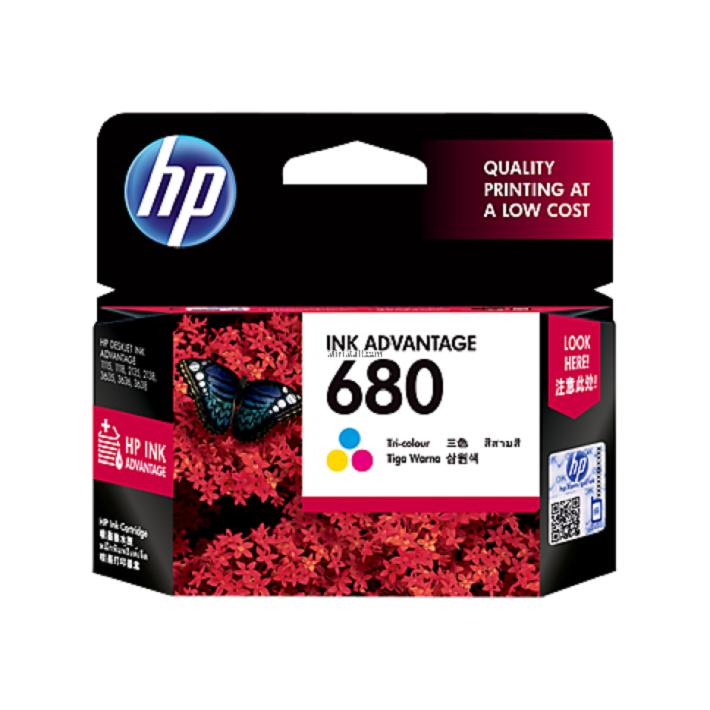 Tinta Printer HP 680 Tri-color Ink Cartridge