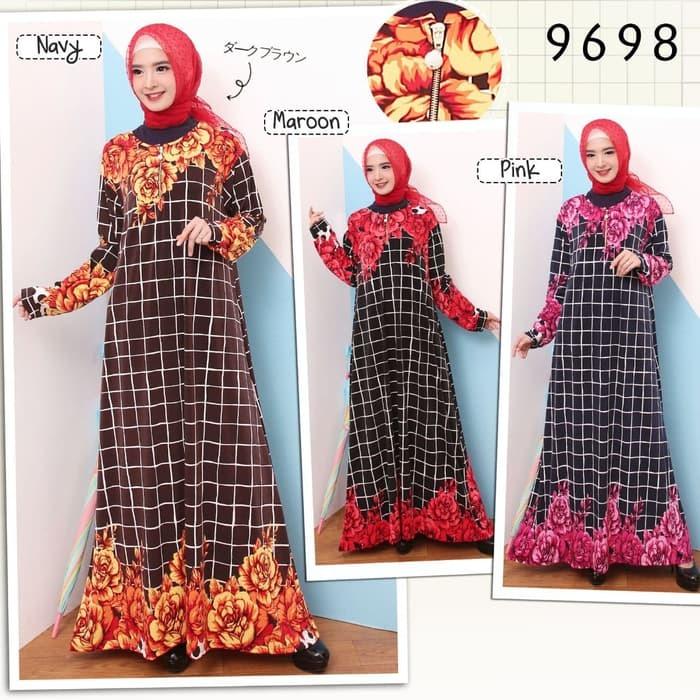 Gamis Busui Jumbo Jersey Korea 4L dan 5L 9698/9699