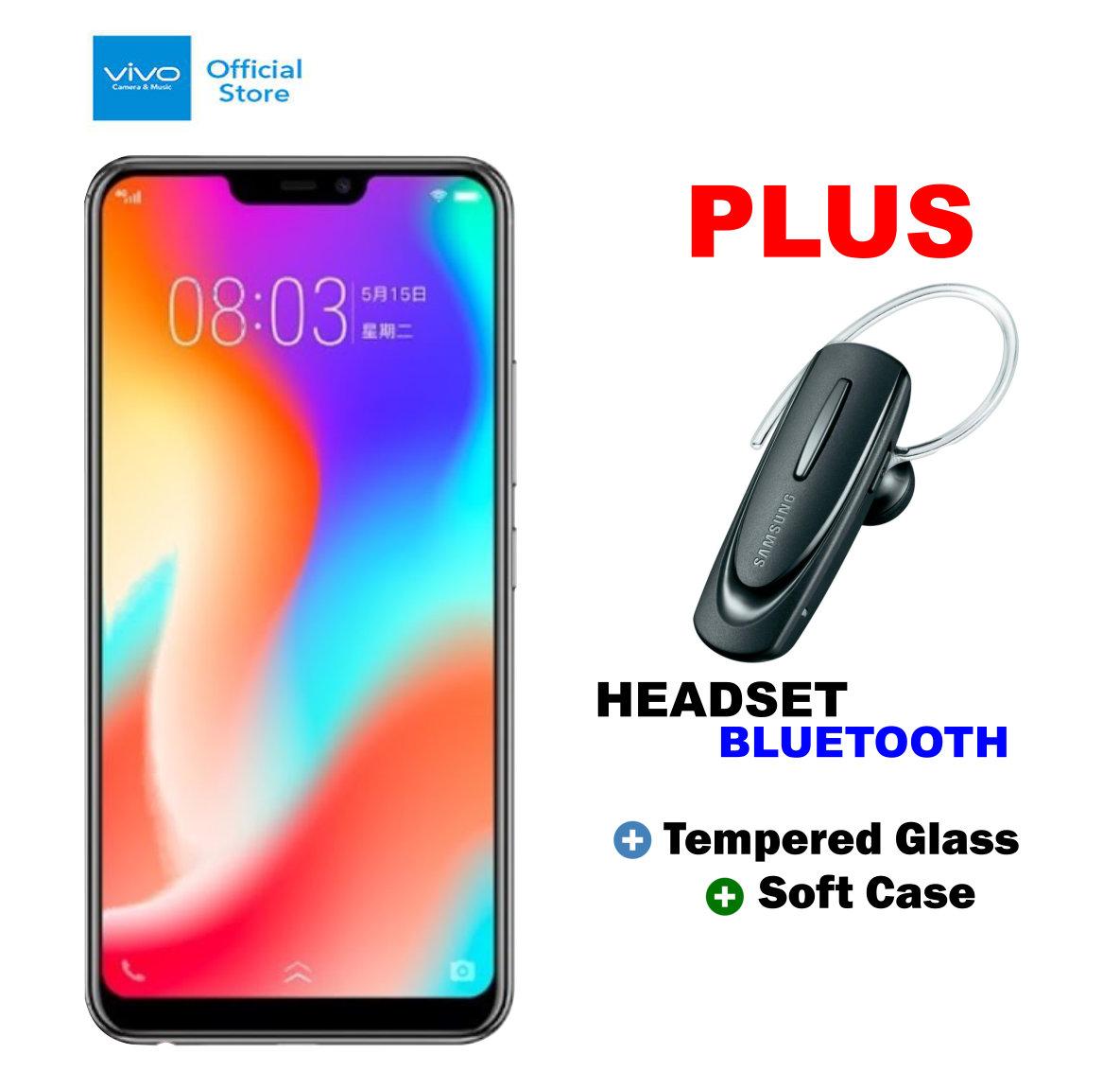Vivo Y83 4/32GB - Black Plus Headset Bluetooth