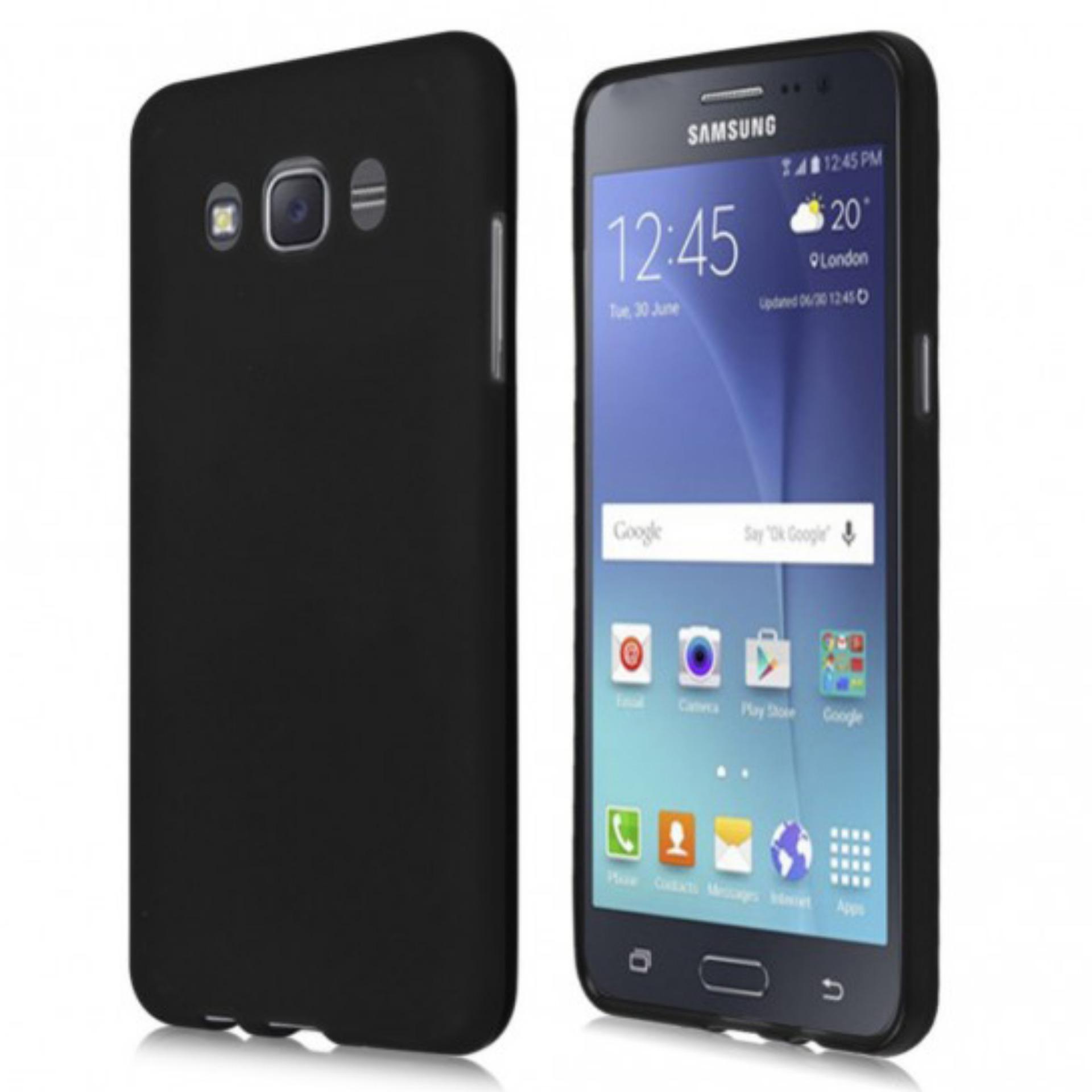 DarkNight for Samsung Galaxy J2 (2015) / J200 / 4G LTE / Duos | Slim Case Black Matte Softcase Premium (Anti Minyak/Anti Sidik Jari) - Hitam Doff