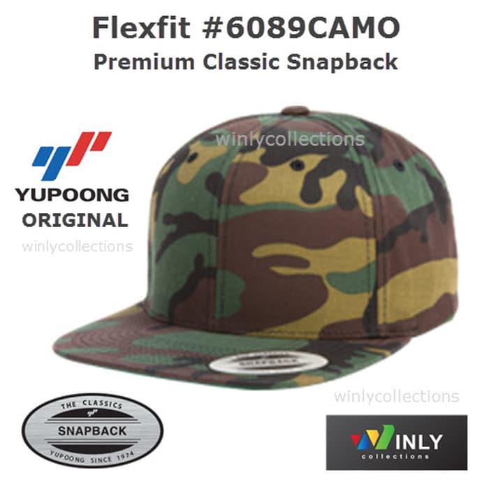 Topi Flexfit Premium Classic Snapback 6089CAMO Yupoong ORI - NWctKl