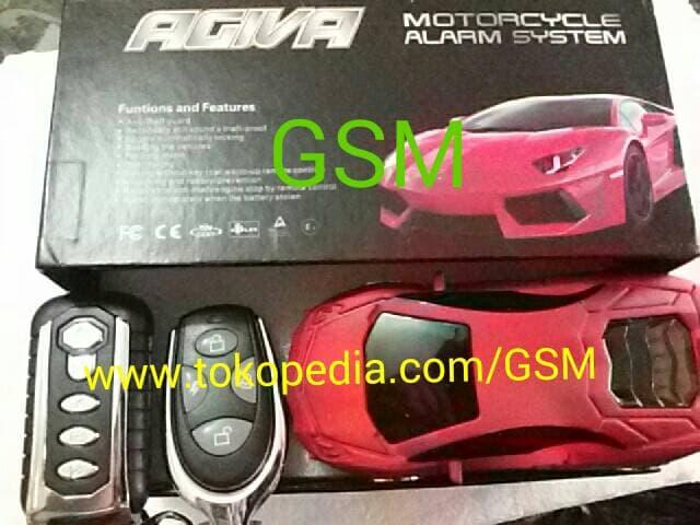 Alarm Motor AGIVA model mobil remote pengaman spesial edisi