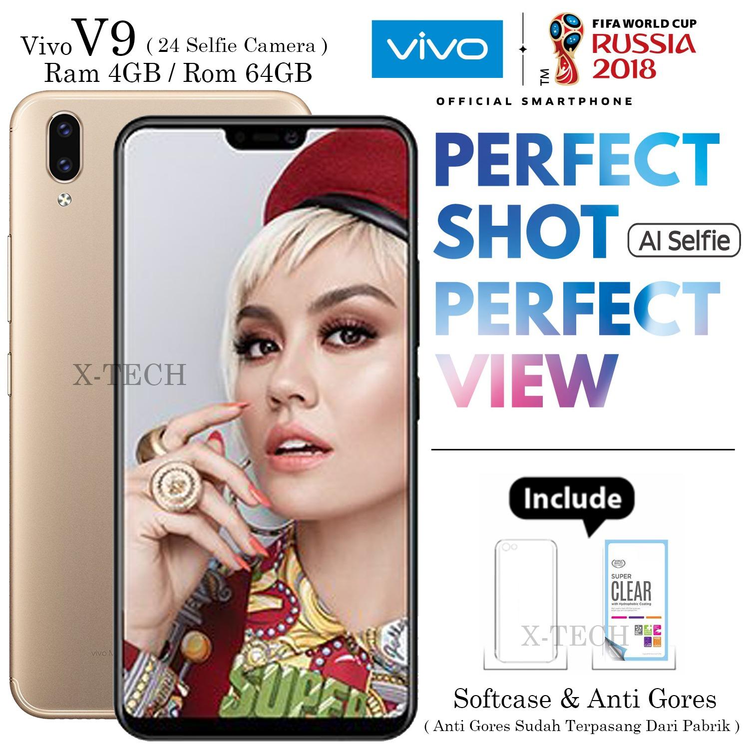 Vivo V9 - Ram 4GB - Rom 64GB - Garansi Resmi