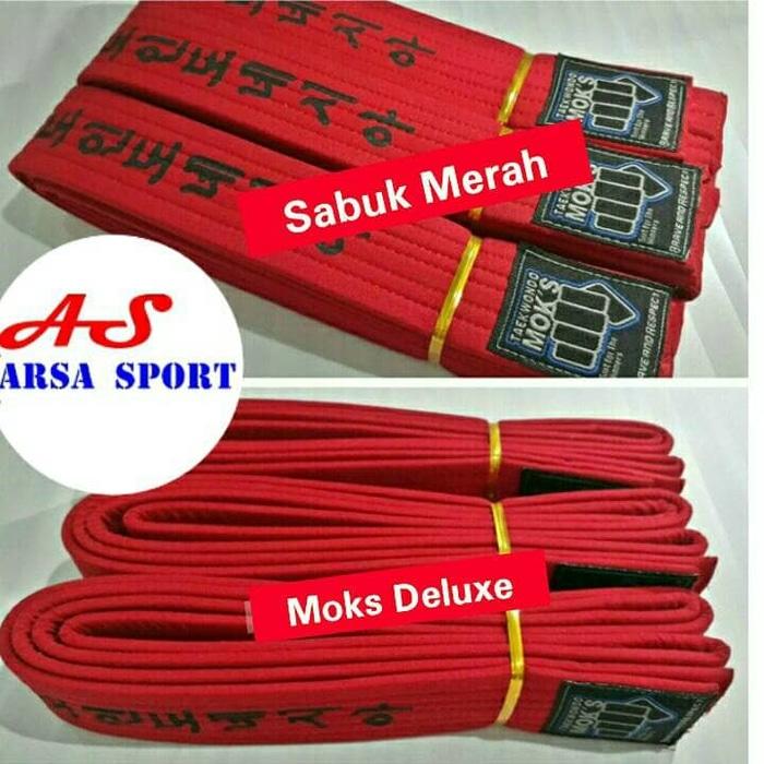 PROMO!!! Sabuk Taekwondo Merah Moks Deluxe Tekwondo - 4nWbEa