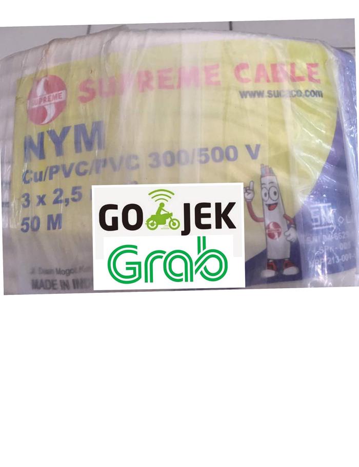 kabel supreme 3x2,5 nym / kabel instalasi / kabel engkel / kabel 50 m