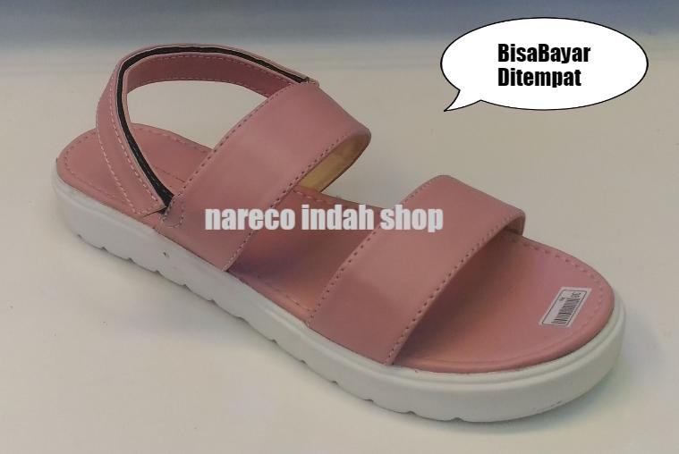 Sandal wanita Slip On Wedges murah Sandal Wanita Model Terbaru Nareco Indah Shop Tali Warna Kokop Wanita Cantik