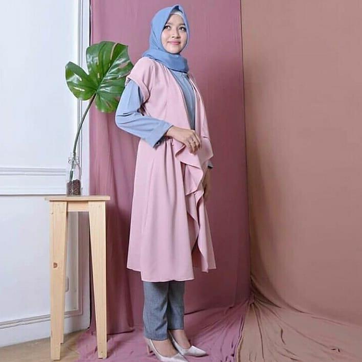 Tasya Tunik Wanita Muslim All Size Fit L BL