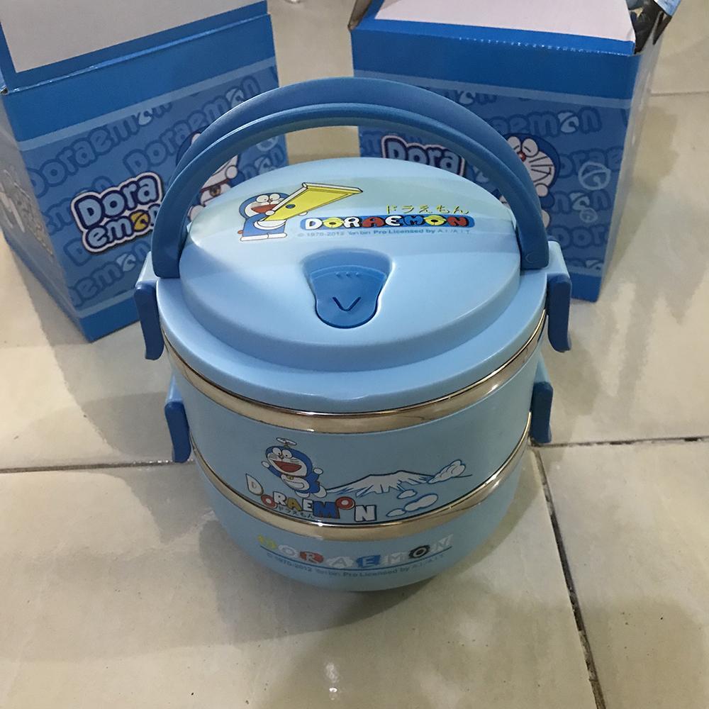 Rantang Susun Doraemon 2 Susun / Rantang Karakter Mini Stainless Steel / Rantang Doraemon Mini -