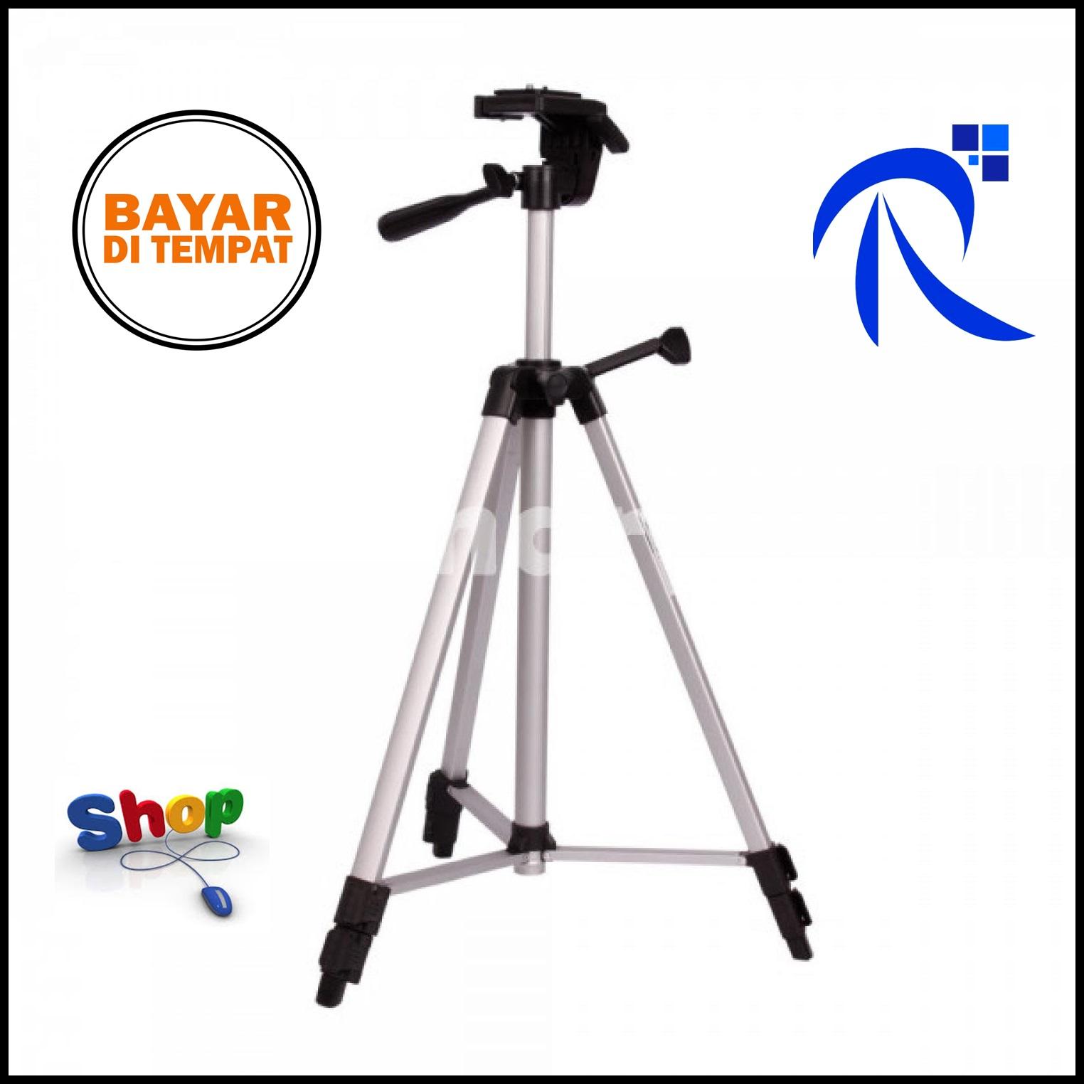 Weifeng Portable Lightweight Tripod Stand 3-Section - WT-330A - Silver / Perak Tri Pod Penahan 3 Kaki untuk Foto Kokoh Portabel Berkualitas ORIGINAL FREE ONGKIR