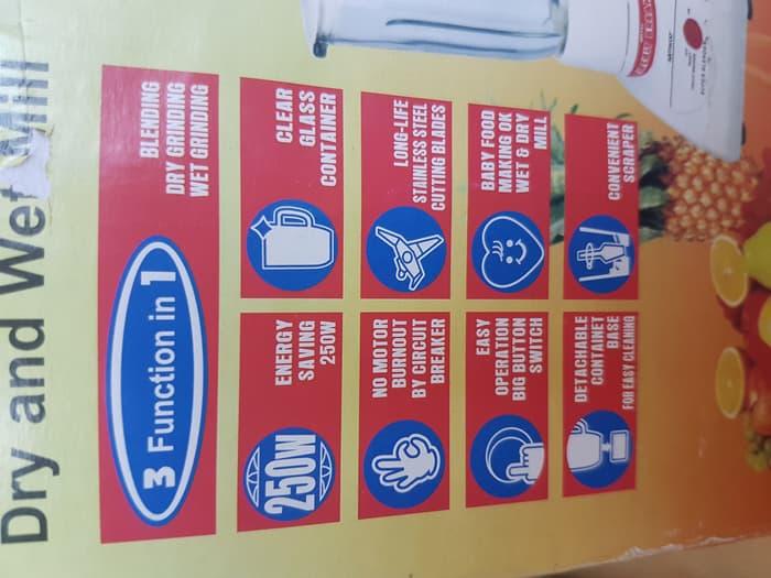 Best Top Seller!! Samwoo Blender 3 Tabung Kaca Low Watt - ready stock
