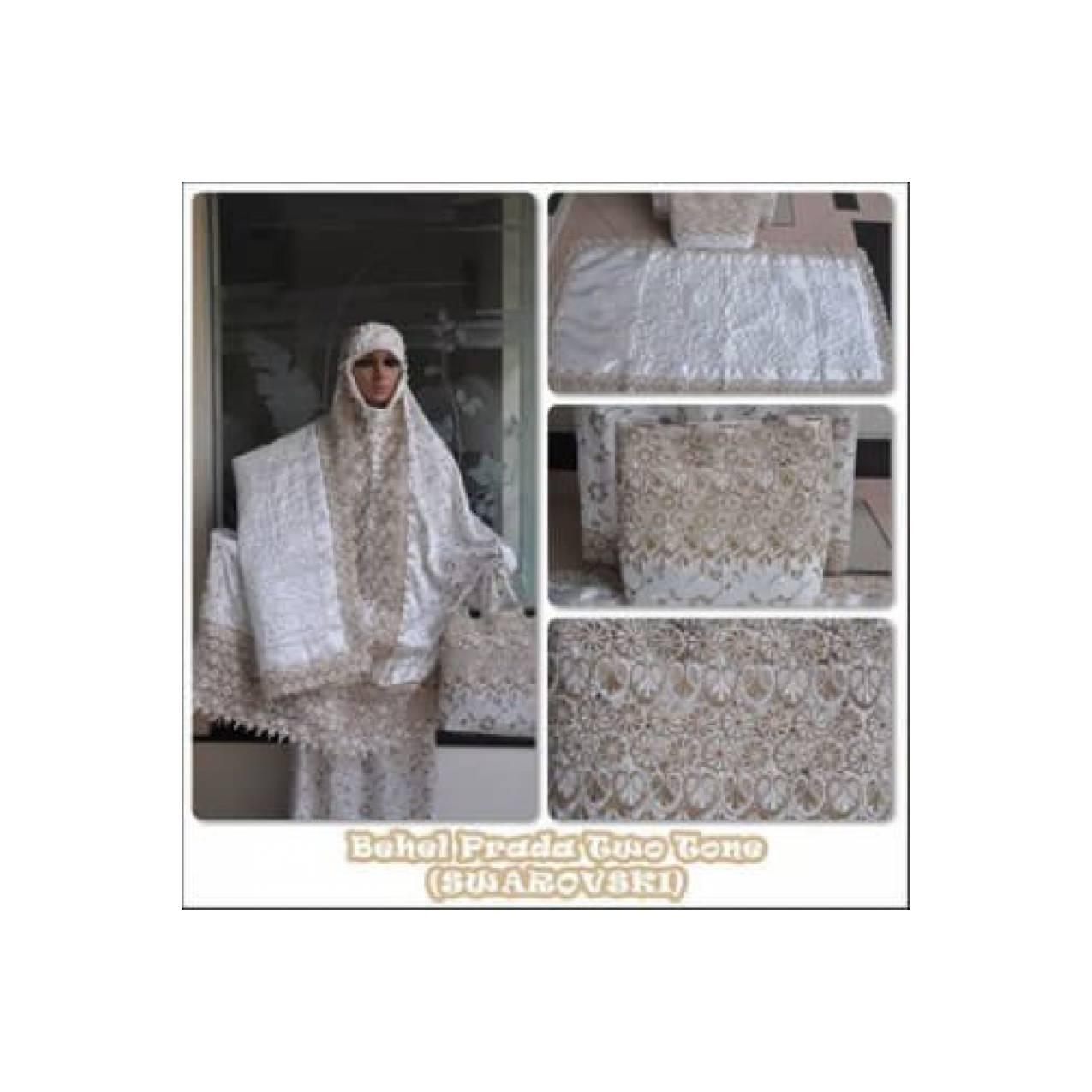 Ria Collection New Mukena Dewasa Bahan Prada Twotone (Swarovski)