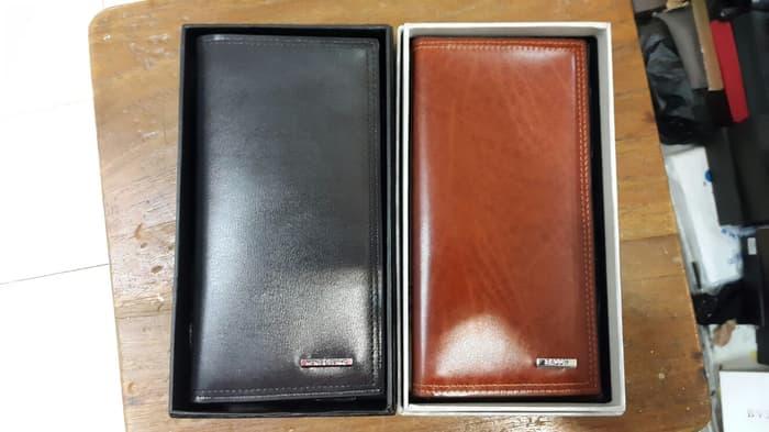 Dompet Panjang pria Motif Polos merk Branded KW harga murah dan bagus - AURQHA