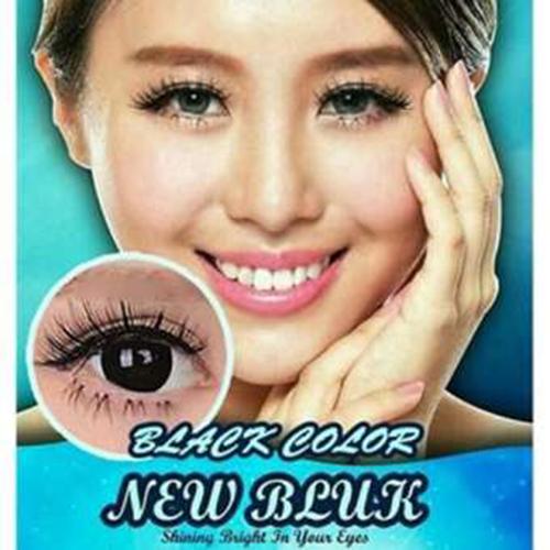 Newbluk Softlens - Black + Gratis Lenscase