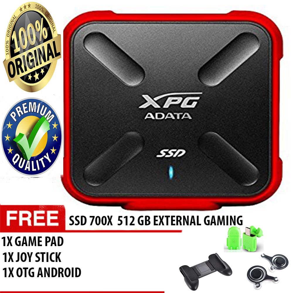 SSD Adata 700X 512 GB External Gaming 3D NAND MERAH-ORIGINAL