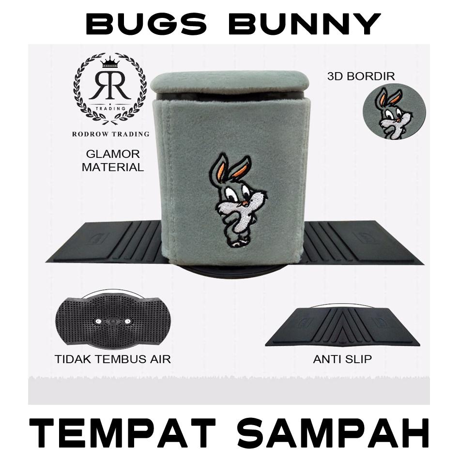 Tempat Sampah Mobil / Tong Sampah Mobil / Tempat Sampah Mobil Motif Bugs Bunny / Car Dustbin Bugs Bunny
