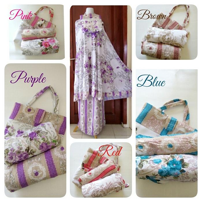 MUKENA SHABBY CHIC( MUKENA + SARUNG + TAS )