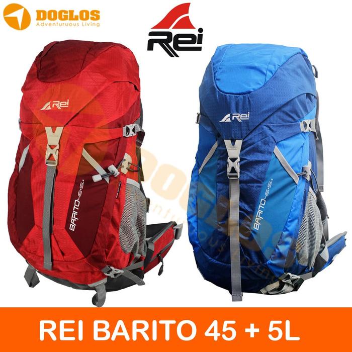Tas Carrier Rei Barito 45 + 5L keril rucksack gunung outdoor hiking