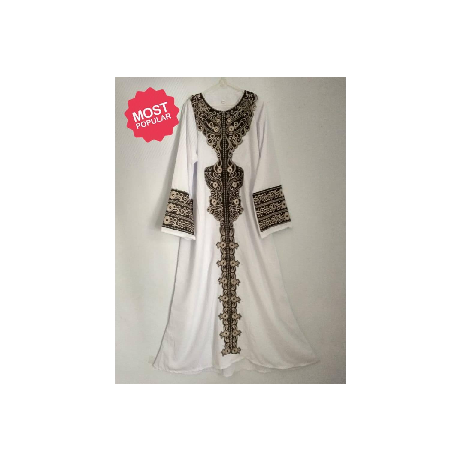 TERLARIS Fashion Mslim ABAYA / JUBAH / GAMIS SINGAPORE SWAROSKI KAIN