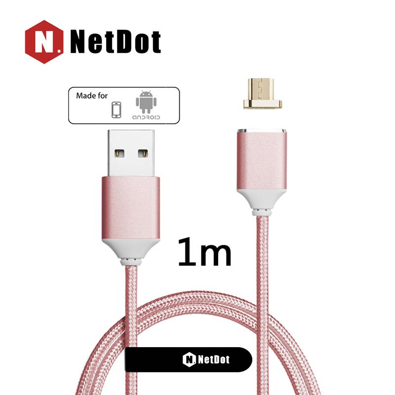 NetDot 1 M Gen2 Mikro Usb Cepat Pengisian & Sinkronisasi Data Kabel Magnetik Anda Perangkat Android